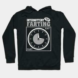 Funny Diet Fart Fad Intermittent Fasting Funny Farting Poster Parody Hoodie